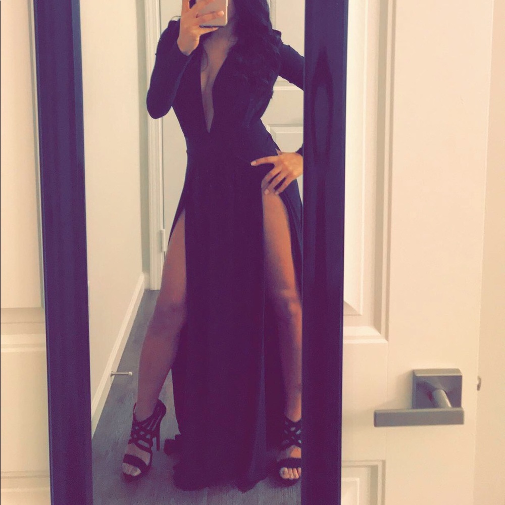 Double slit dress